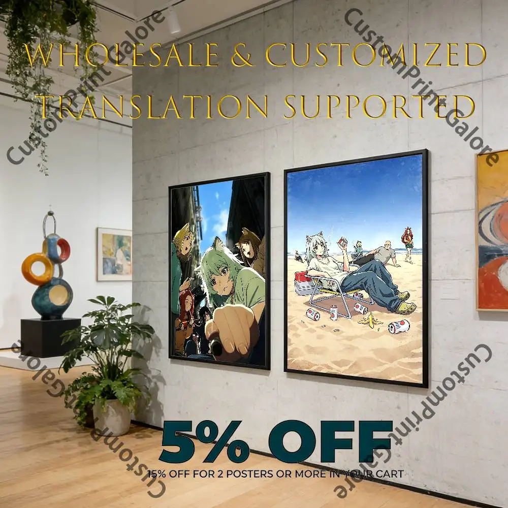 C-Chainsmoker C-Cat Poster Sticker Art Mural DIY Home Decor for Bed  Living Room Corridor Background Wall