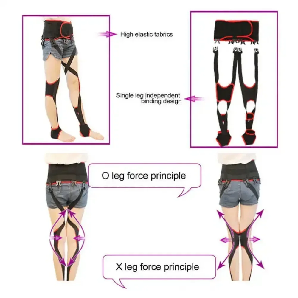 

Polymer Fibers O/X Leg Type Correction Belt Leg Posture Corrector Band Bandage High Elasticity Leg Knee Adjust Posture Corrector