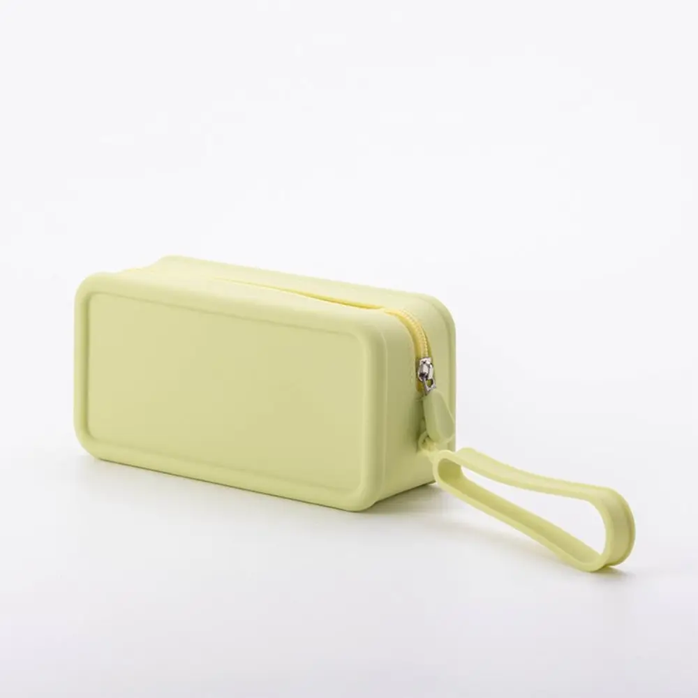 New Silicone Coin Purse Large Capacity Waterproof Travel Pouch Solid Color Zipper Item Bag Women Girls