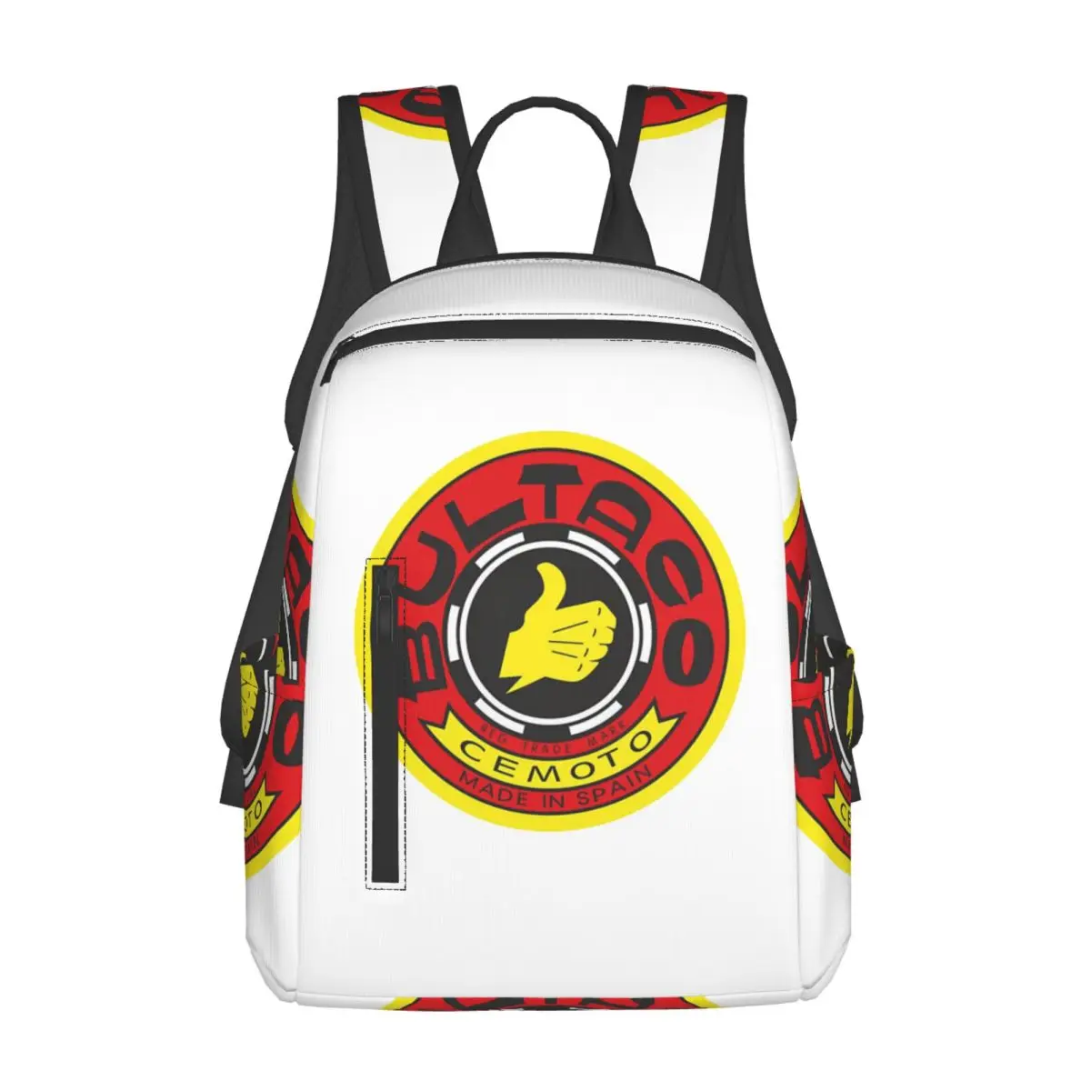 Bultaco Motorcycles Backpack Daypack Large Capacity Boys Girls BookBag School Bag Shoulder Bags for Men Women