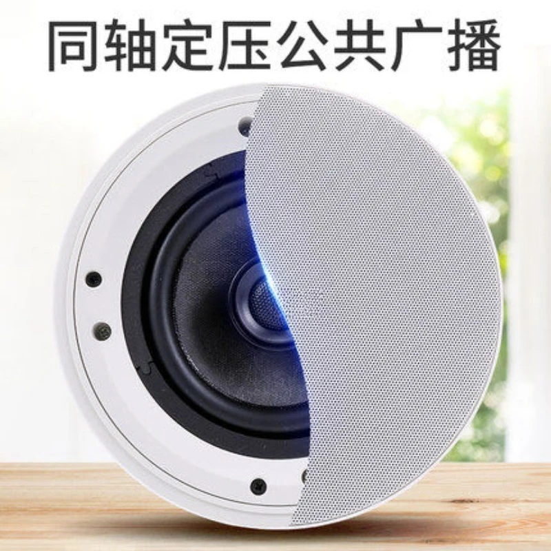 Coaxial Ceiling Speaker Waterproof Wall Mount Pendant Loudspeaker Embedded Public Broadcast Audio For Shop