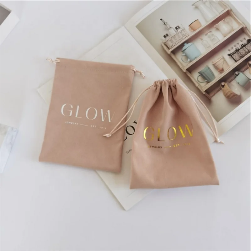 custom.Customize Jewellery Packaging Recycled Jewelry Pouch Drawstring Jewelry Bag with 2-3days , Without 1-2days