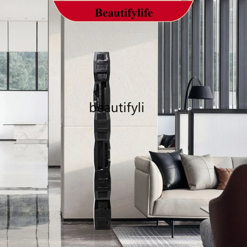 D178  Entrance floor ornaments wooden sculpture art installation sales office, large wood carving handicrafts