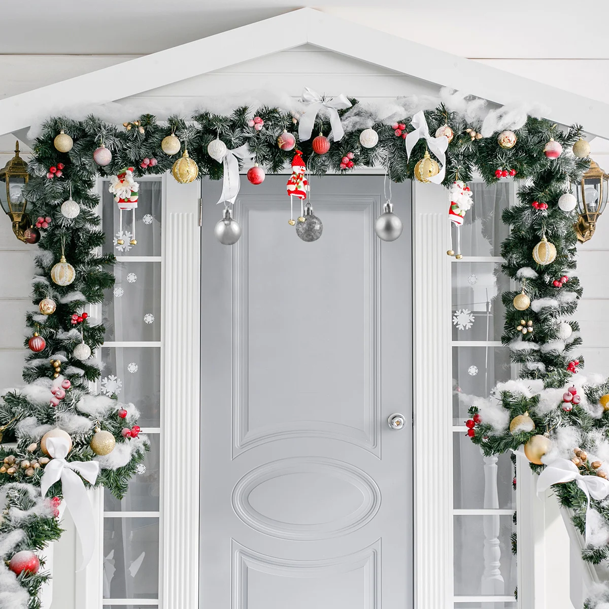 

48 Pcs Brown Christmas Indoor Clear for DIY Craft Ornament Fillers Hanging Balls