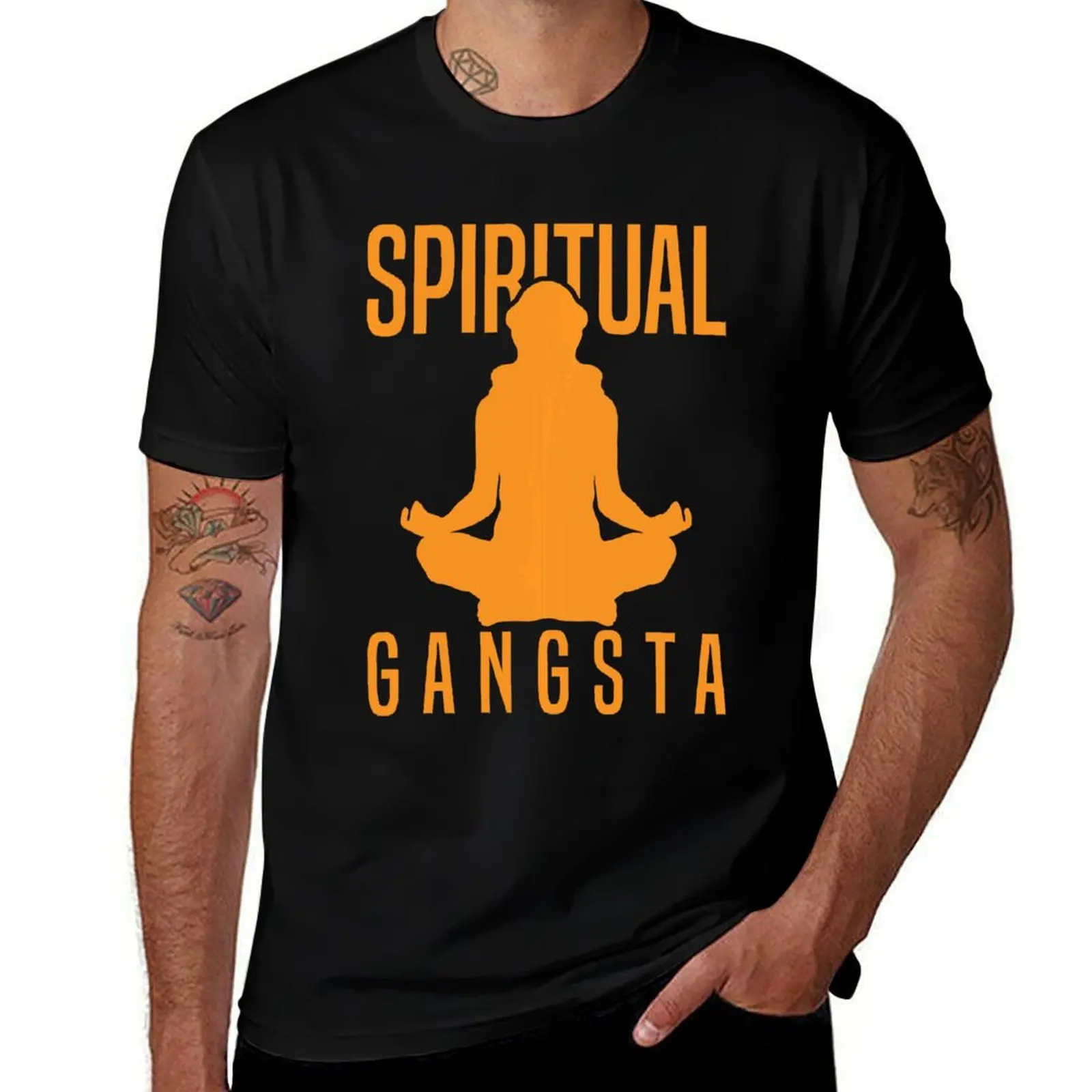 Spiritual Gangsta Yoga Lover Gift Idea for Yoga Day T-Shirt Sun Block Outdoor T-Shirt