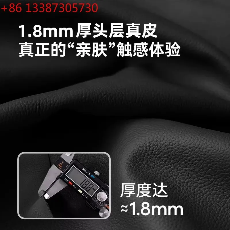 

Leather bed modern minimalist new master bedroom double bed Italian minimalist