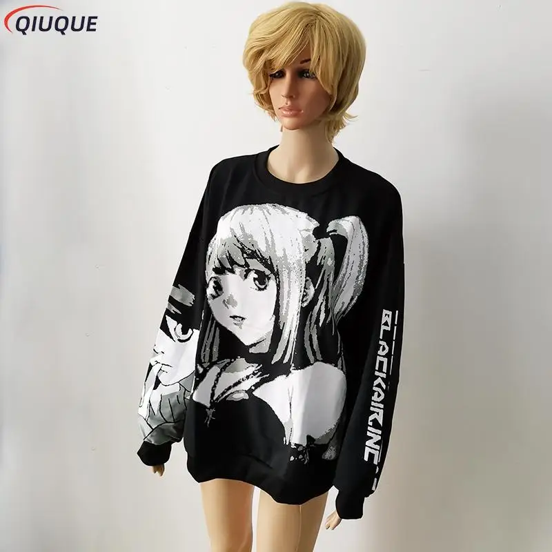 Anime Death Note Misa Amane Hoodie Girls Harajuku Cosplay Costume Korean Oversize Hoodies for Women view 3