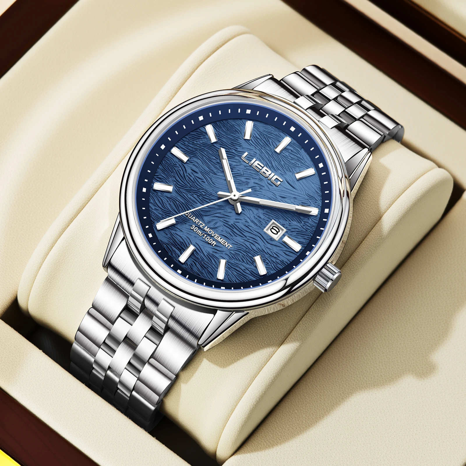 

LIEBIG Деловые Классические Роскошные Кварцевые Часы Модные Женские Часы Водонепроницаемые Наручные Часы Для Мужчин Женщин Reloj Hombre