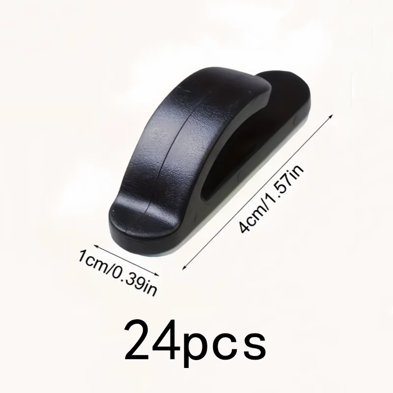 24 Pcs Heavy Duty Car Hook Self Adhesive No Drill Easy To Install Non Slip ABS Durable For Car Storage Pack Pack Pcs Very ... view 2