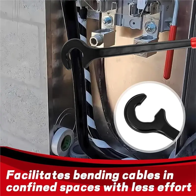Cable Bender 14 Inch, Tool 2 Pack For Up To 500 MCM Wires, Angled Head Design For Electrical Wiring Applications