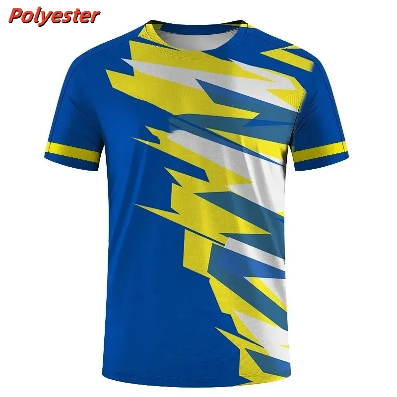 

3D Printed Color Geometric T-Shirt Men's Simple Stripe Pattern T-Shirt Summer Casual Loose Crew Neck Top Short Sleeve Short Slee