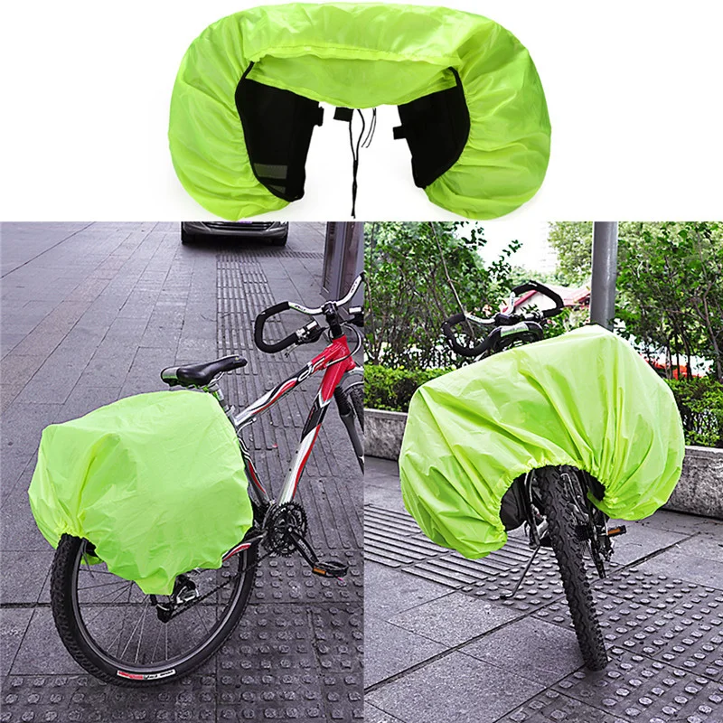 Bicycle Pannier Bag Rain Cover Lightweight Rainproof Bike Tail Rear Luggage Cover Cycling Saddlebags Rain Cover Bike Accessories view 3