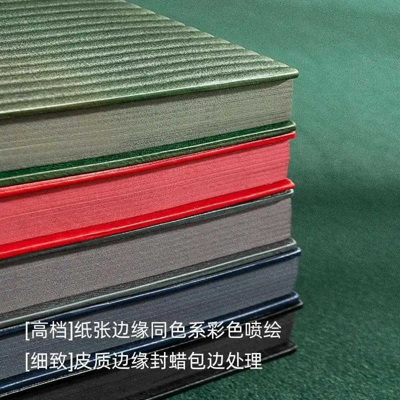 High-quality Soft Leather Surface High-end Work Business Notebook Book 2023 New A5 Notepad Office Books