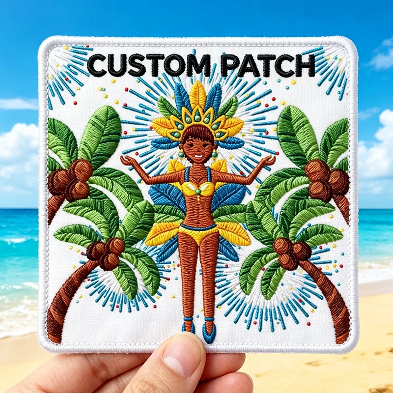 

Custom Embroidery/Print Patches Iron On Patches For Clothing Hats Backpack DIY Hook and Loop Woven Patch Custom Your own Patch