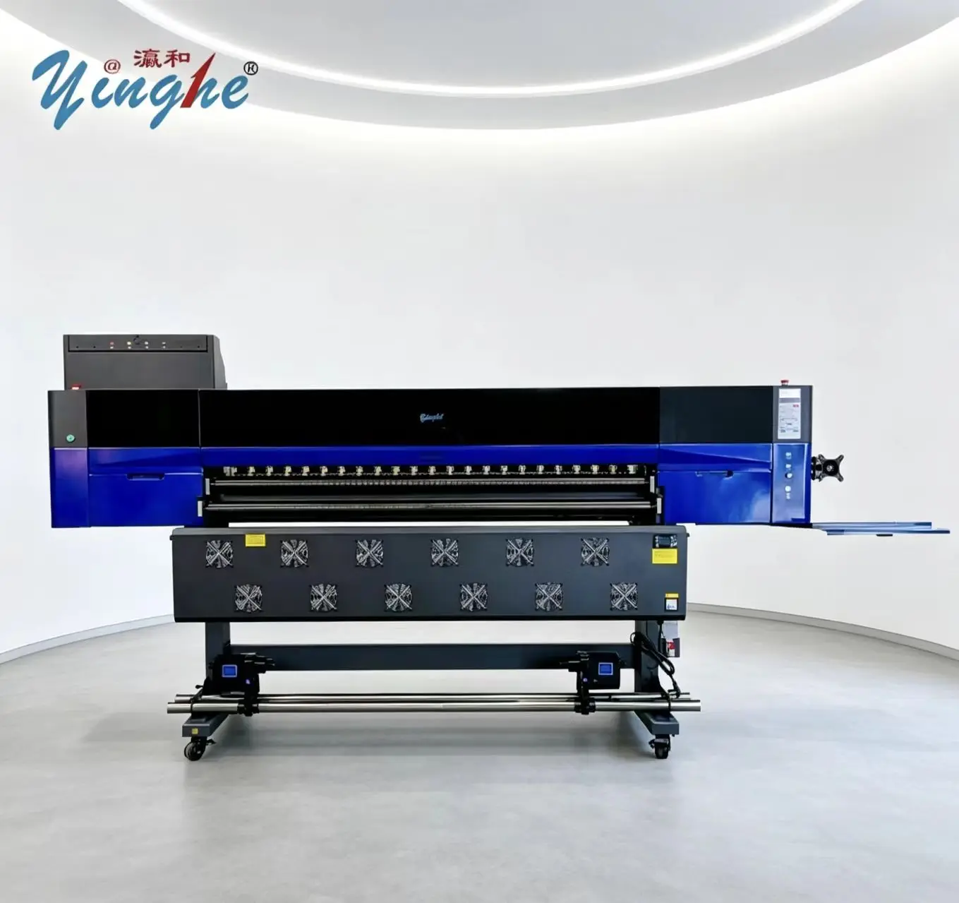 Next Generation Digital Solvent Printer 1800mm High Speed Version For Flex Banner Tarpaulin And Advertising Graphics