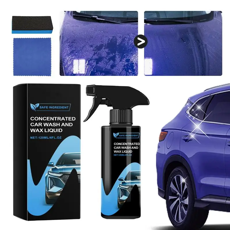 

Car Scratch Repair 120ml Car Wash And Wax Liquid Automotive Refinish Car Scratch Remover For Deep Scratches Waterproof