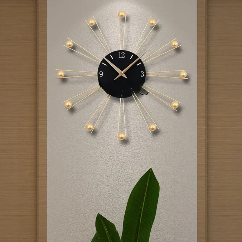 

TQH wall clock living room home simple modern creative clock wall dining room clock no punching