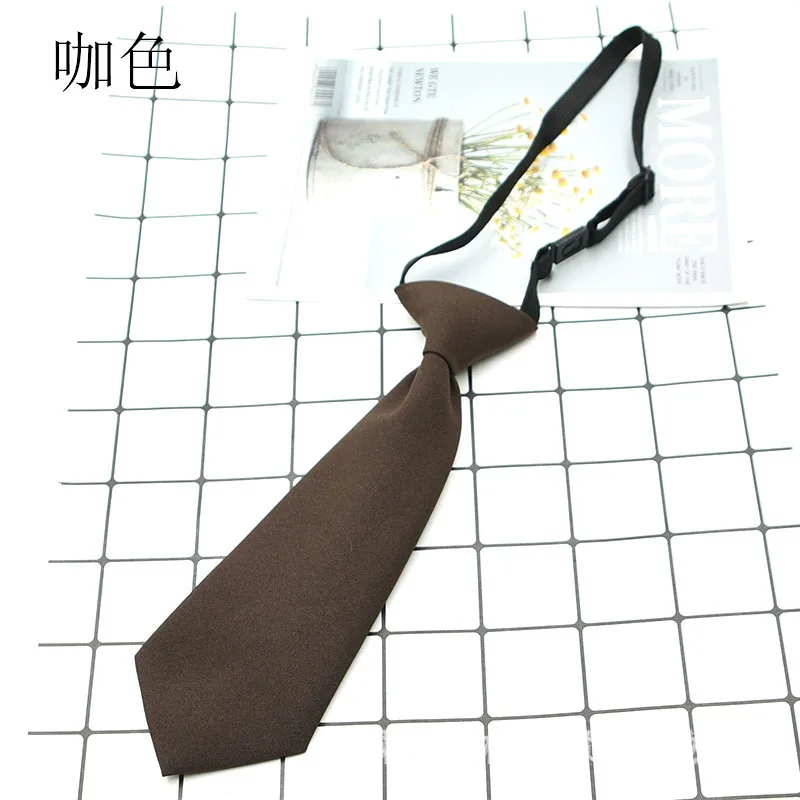 Gravata pequena simples com clipe para crianças, 7*22cm, gravata de segurança, capacho, aeromo, fosco, funeral, para homens, mulheres, estudantes