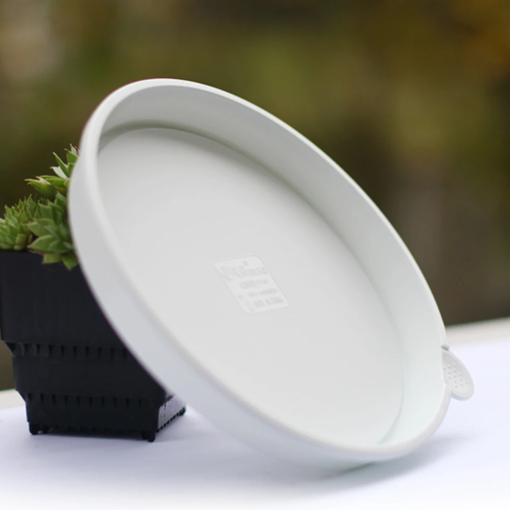 

10pcs Durable Plant Pot Saucers Premium Plastic Flower Tray for Indoor Bonsai Succulent Pots Deep Slot Prevent Water Spills