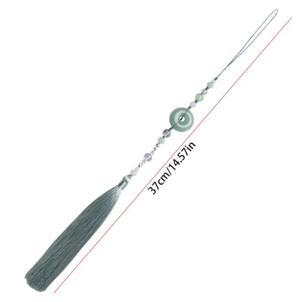 Nachahmung Jade Hängen Nachahmung Jade Lotus Anhänger Schmuck Zubehör Perlen Hanfu Quaste Anhänger Klassische
