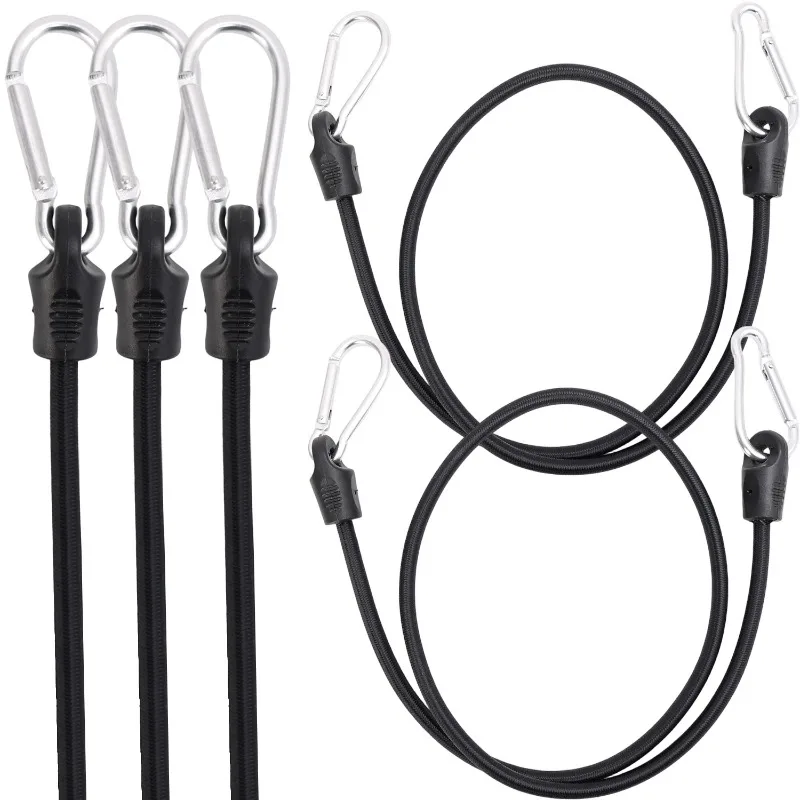 

Банджи-шнуры с крючками, высокоэластичная веревка для мотоцикла, велосипеда, грузовая завязка, безопасная нагрузка, банджи-веревка для кемпинга на открытом воздухе