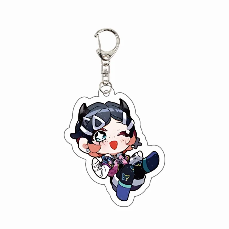 VALORANT Acrylic Keychain Double-Sided Chibi Jett Sage Killjoy Reyna Pendant Bag Accessories Fans Cosplay Gift view 5