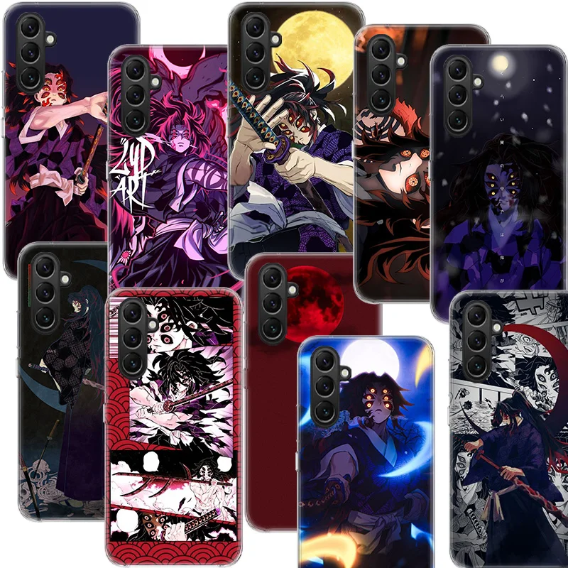 Capinha Demon Slayer Kokushibo Phone Case Samsung A02S A03S A13 A23 A33 A52S A12 A22 A32 Galaxy A51 A71 A41 A21 A31 A53 A73 A11