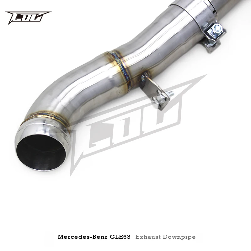 Boska Free Flow Downpipe for -GLE63 4.0TT W167 2020-2023 Heat Shield SUS304  Pipe