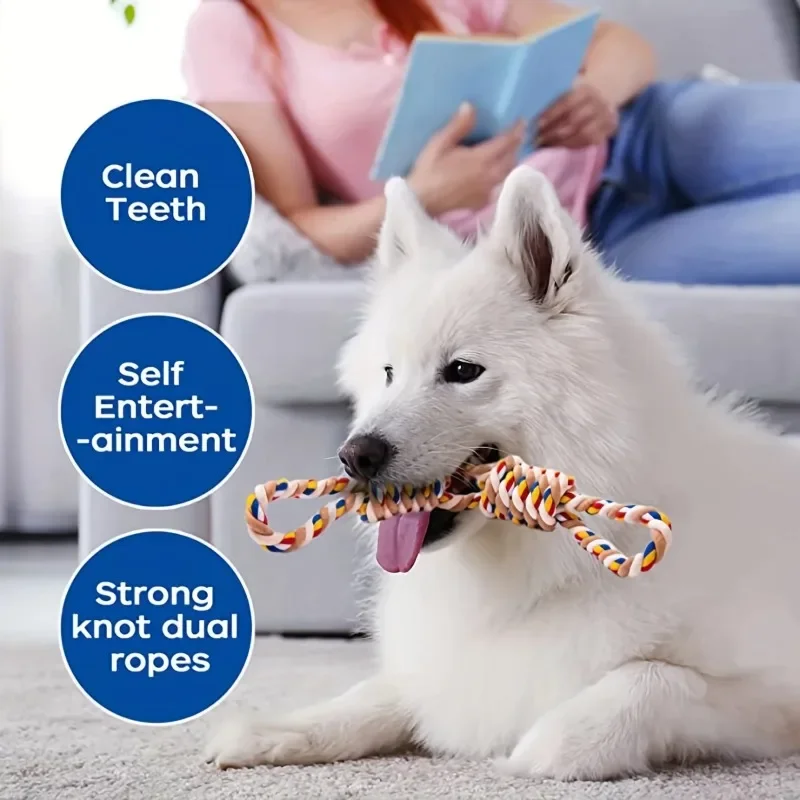 Pet Indestructible Toy For Medium Large Dogs Tough Nature Cotton Rope Puppy Toy Dog Antistress Fidget Toy Dog Toothbrush