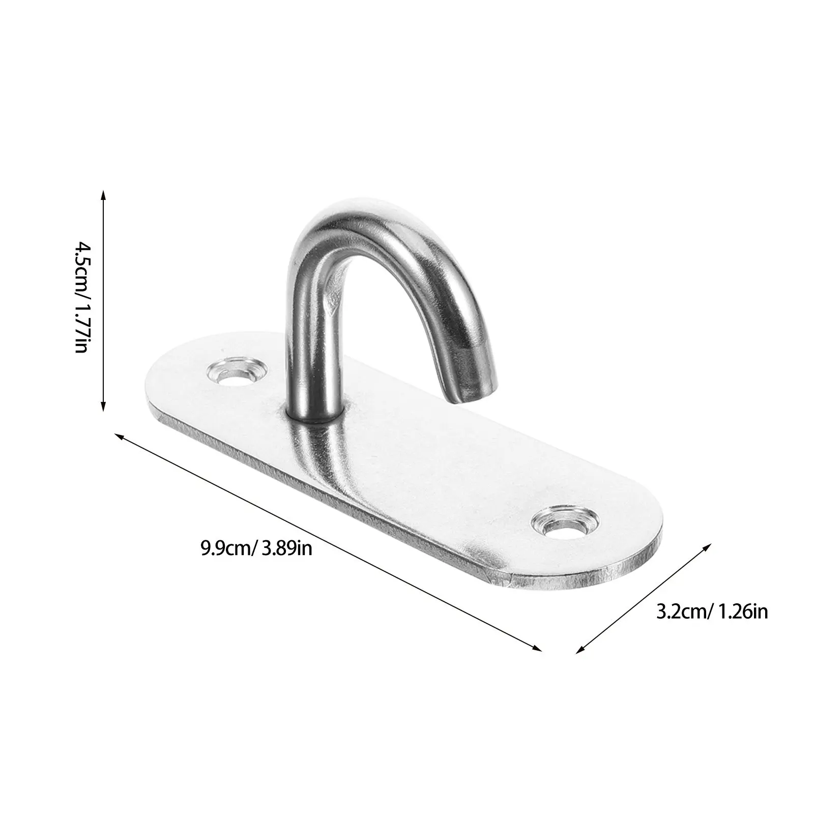 4Pcs Wall Mounted Resistance Band Anchors Stainless Steel Hooks Workout Gym Home Yoga Exercise Band Holders Bracket