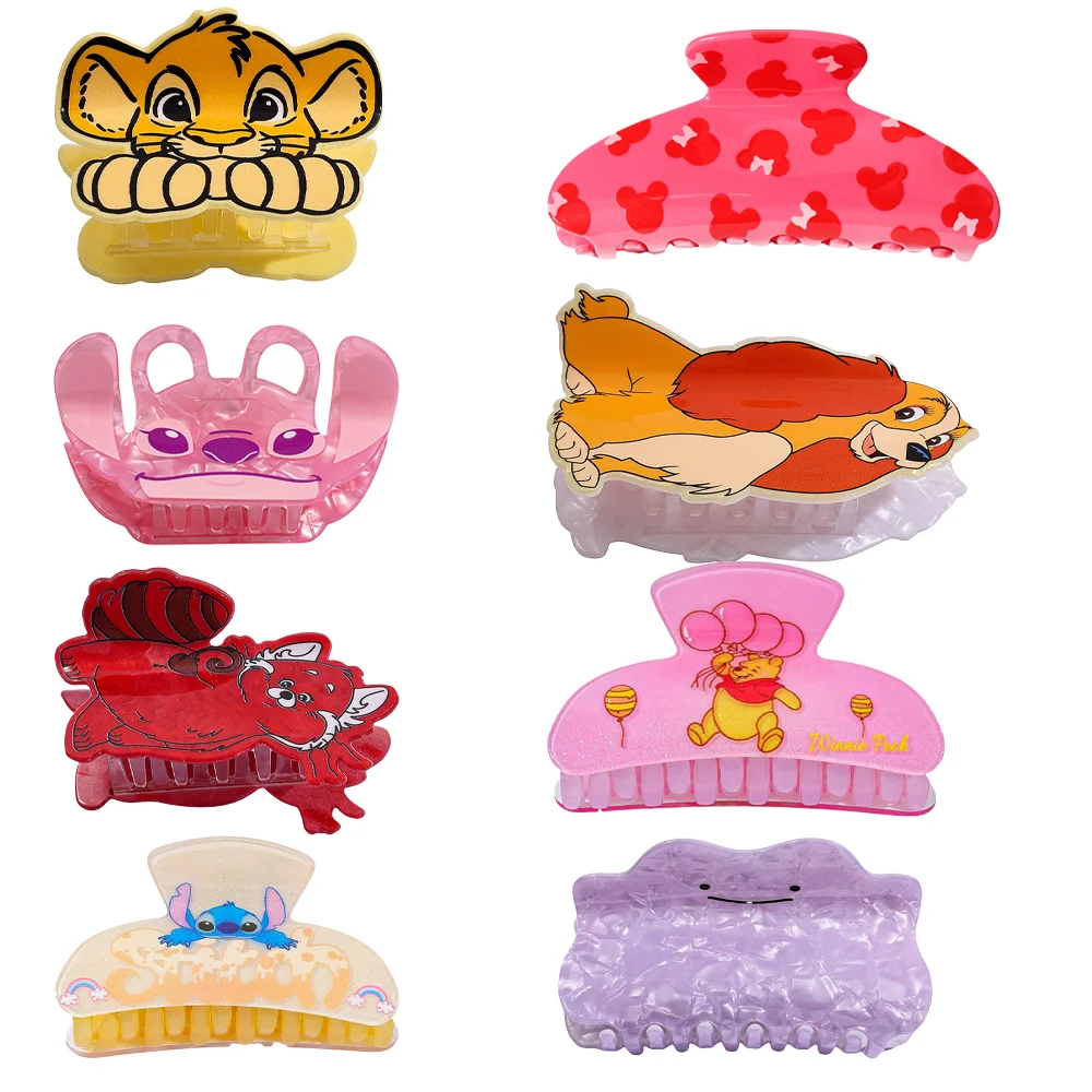 

8 шт., заколки для волос с милыми персонажами Диснея, многофункциональные аксессуары для волос