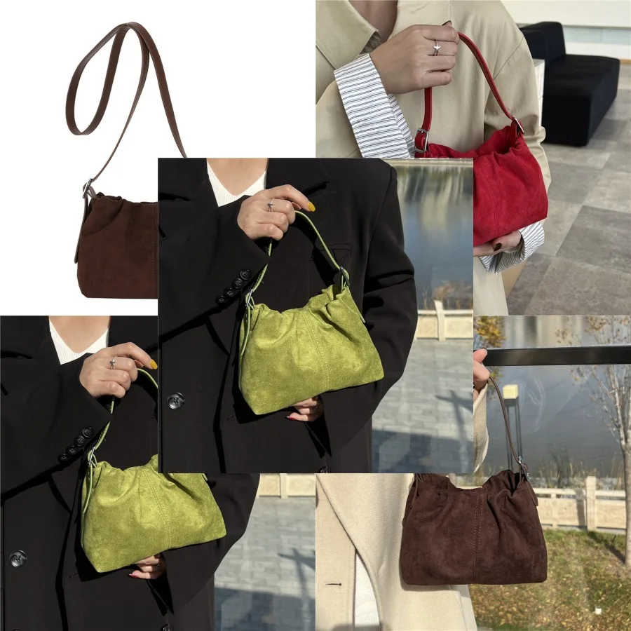 

2026 autumn and winter new style retro large-capacity bucket bag, Korean niche design cross-body bag, fashionable portable smal