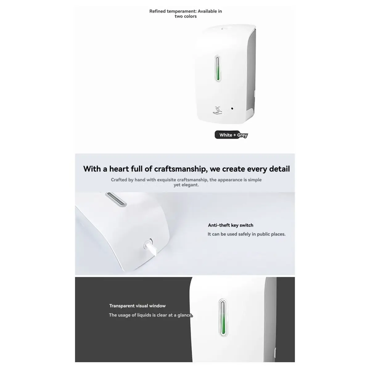 

Новый автоматический дозатор для пенного мыла 1000 мл с индукционным датчиком, аксессуары для дезинфекции, модель 2026 года