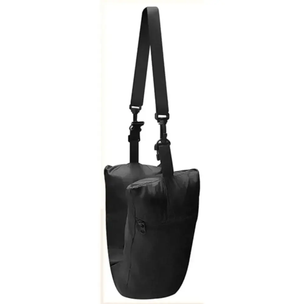 New Fabric Fillable Travel Neck Pillow Waterproof Carry Portable Travel Bag Pillow Ultra Soft Fuzz Pillowcase Storage Bag