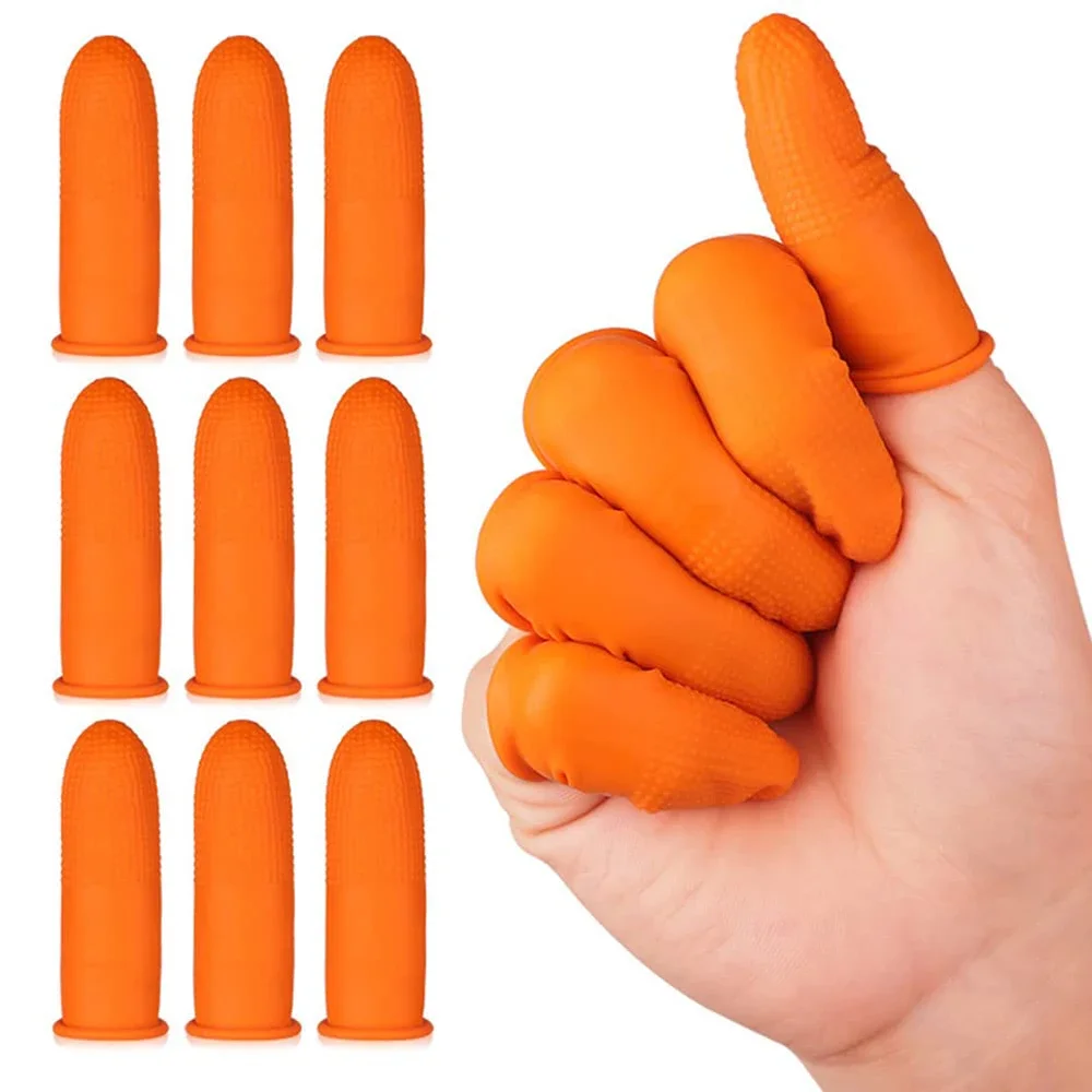 S/M/L Disposable Finger Cover Anti-static Fingertips Protector Gloves Rubber Home Non-slip Cleaning Tools Industry Finges Cots