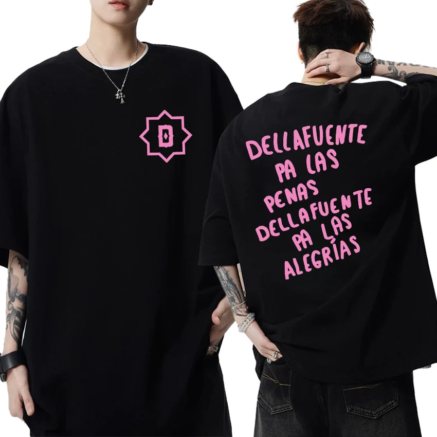 

Hot Rapper Dellafuente Music Hip Hop albums T shirt Men Women vintage Oversized short sleeve T-shirts Unisex 100% Cotton Tops