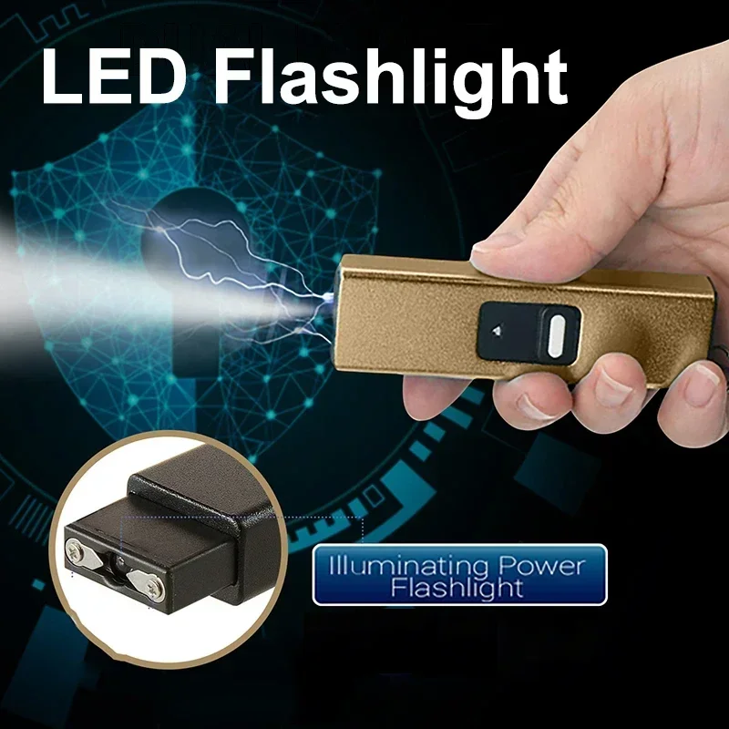 Mini Portable Rechargeable Flashlight for Outdoor Use, Safety Protection for Women