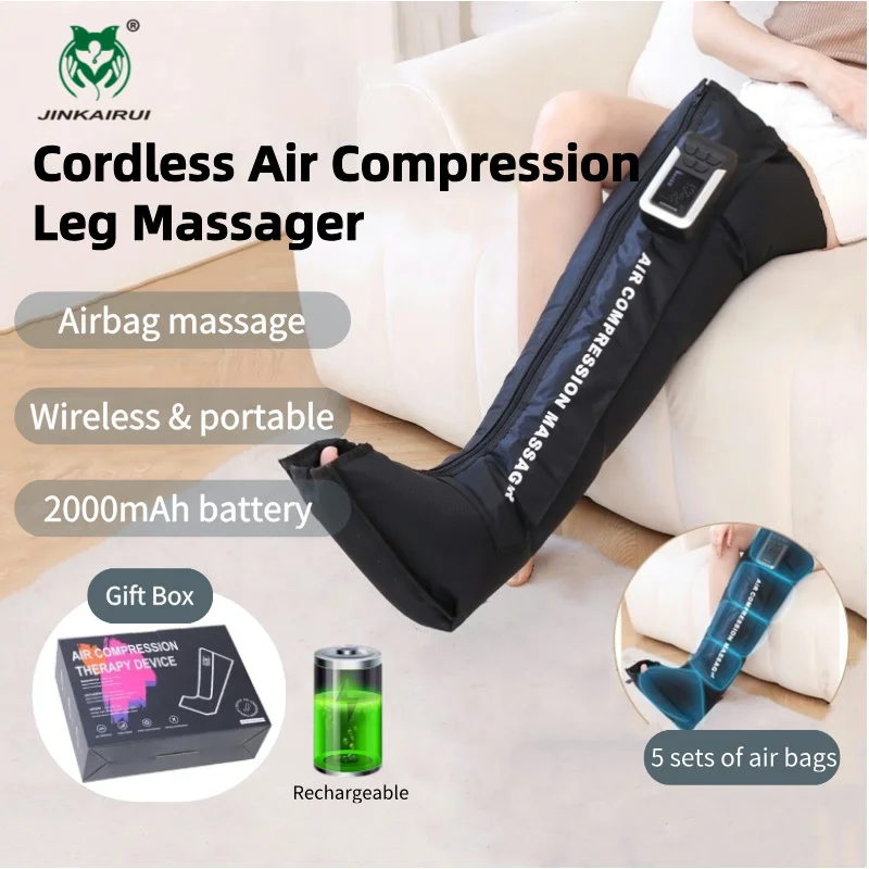 Leg Massager for Circulation and Fatigue Relief Air Compression Recovery System for Fast Foot Recovery Reduce Muscle Swelling