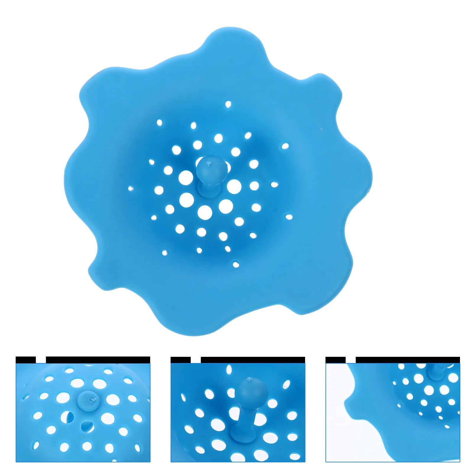 9 قطعة مصفاة استنزاف السيليكون الغذاء النفايات الماسك بالوعة تجفيف أداة للاستخدام المنزلي المطبخ ، أداة تجفيف حوض المطبخ #2