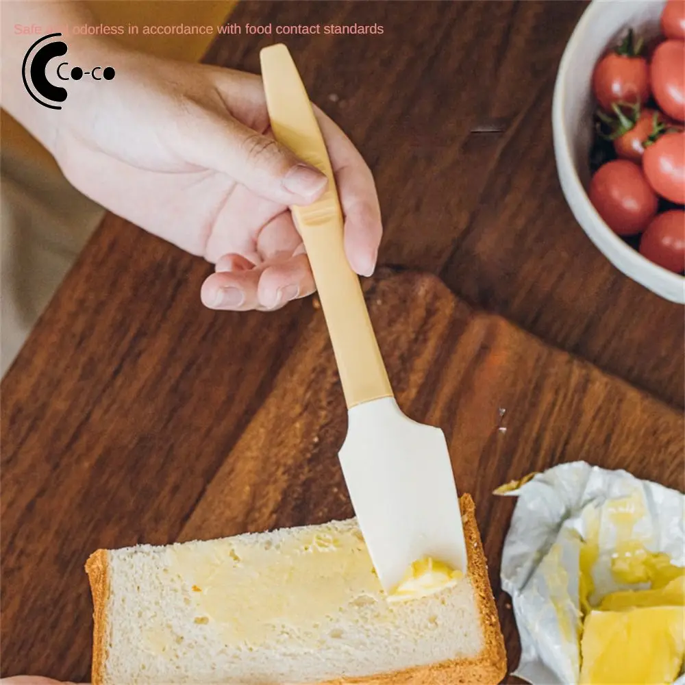 Silicone Jam Scraper Stent Design Silicone Scraping Head No Odor High Temperature Resistance Baking Tools Kitchen Gadgets Slice