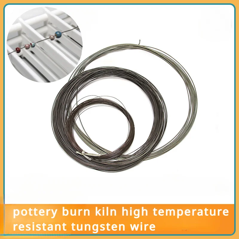 1mm/2mm/3mm Diameter Ceramic Burn Kiln Auxiliary Tool Tungsten Wire Hanging Burn Rod DIY Pottery Jewelry Firing Hanging Tools