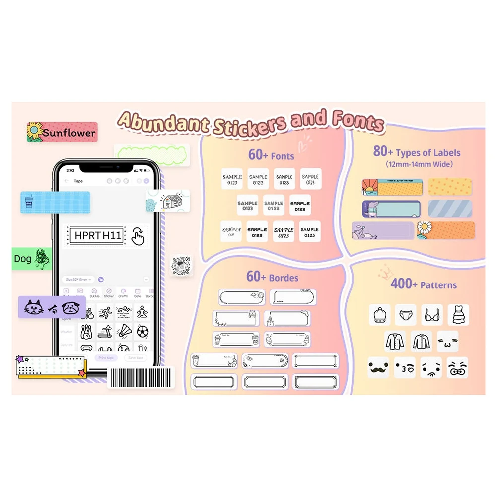 A008  H11 Q2 Bluetooth Thermal Label Printer Mini Pocket Sticker Labeller Maker/Self-Adhesive Paper Rolls Inkless Machine