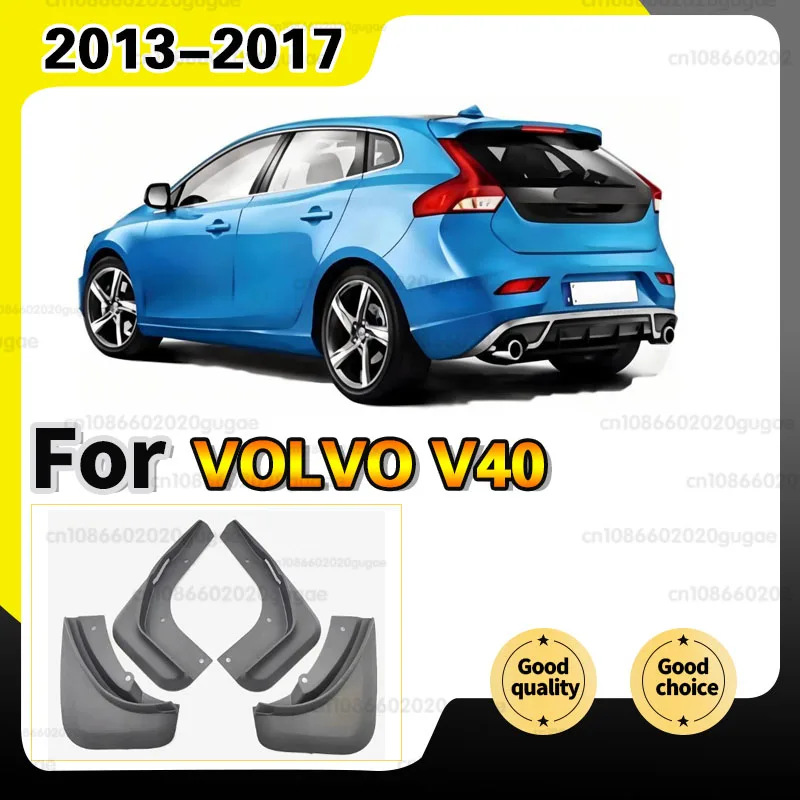 Car Mud Flaps Mudflaps Splash Guards Mud Flap Mudguards Fender For VOLVO V40 Hatchback 2013-2017 2014 2015 2016 Set Molded