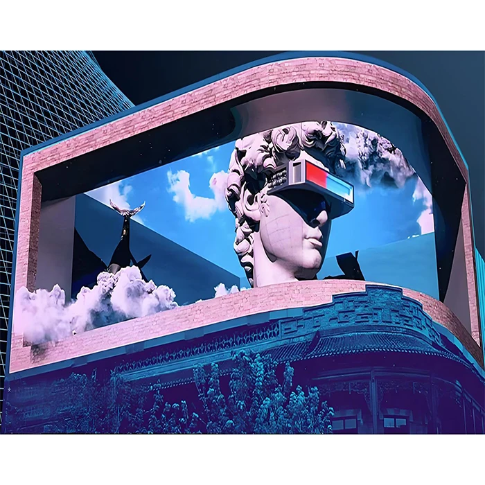 Outdoor Naked-eye 3D LED Display Screen, Supports Front And Rear Installation P4 P5 P6 P8 Advertising LED Screen,