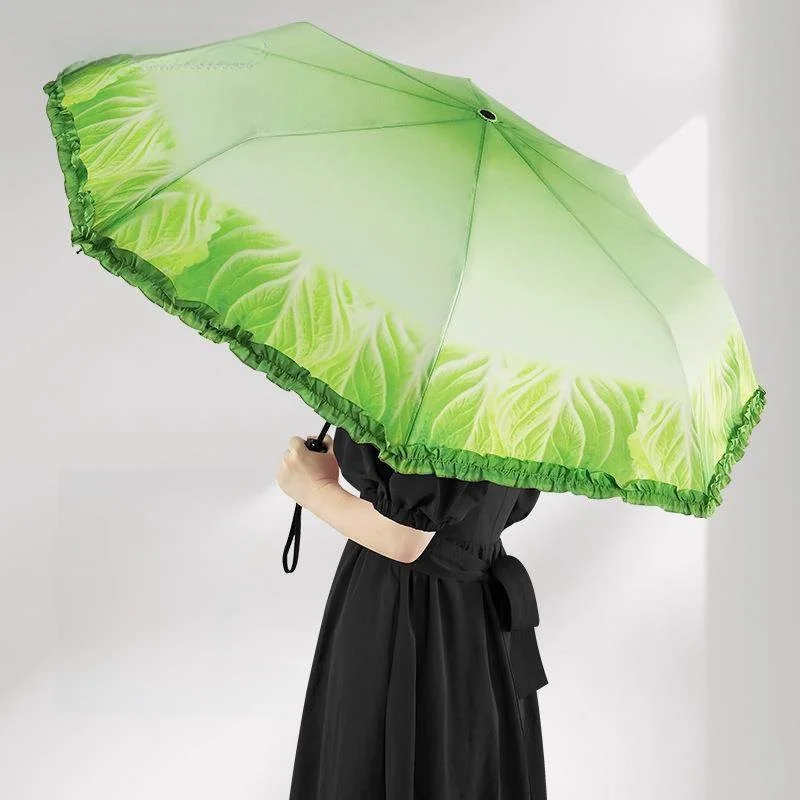 automatic-vegetable-cabbage-umbrella-fashionable-all-weather-umbrella-creative-gift-umbrella-three-fold-diy-customizable-umbr