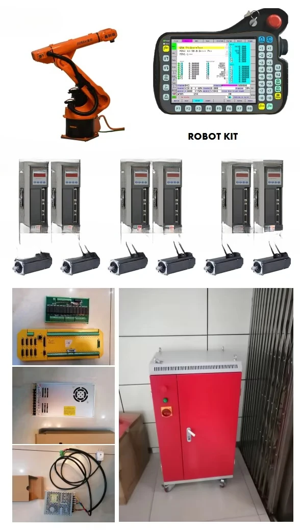 NUCK مناور اللحام الصناعي 6 محاور تحكم روبوت خزانة التحكم العددي