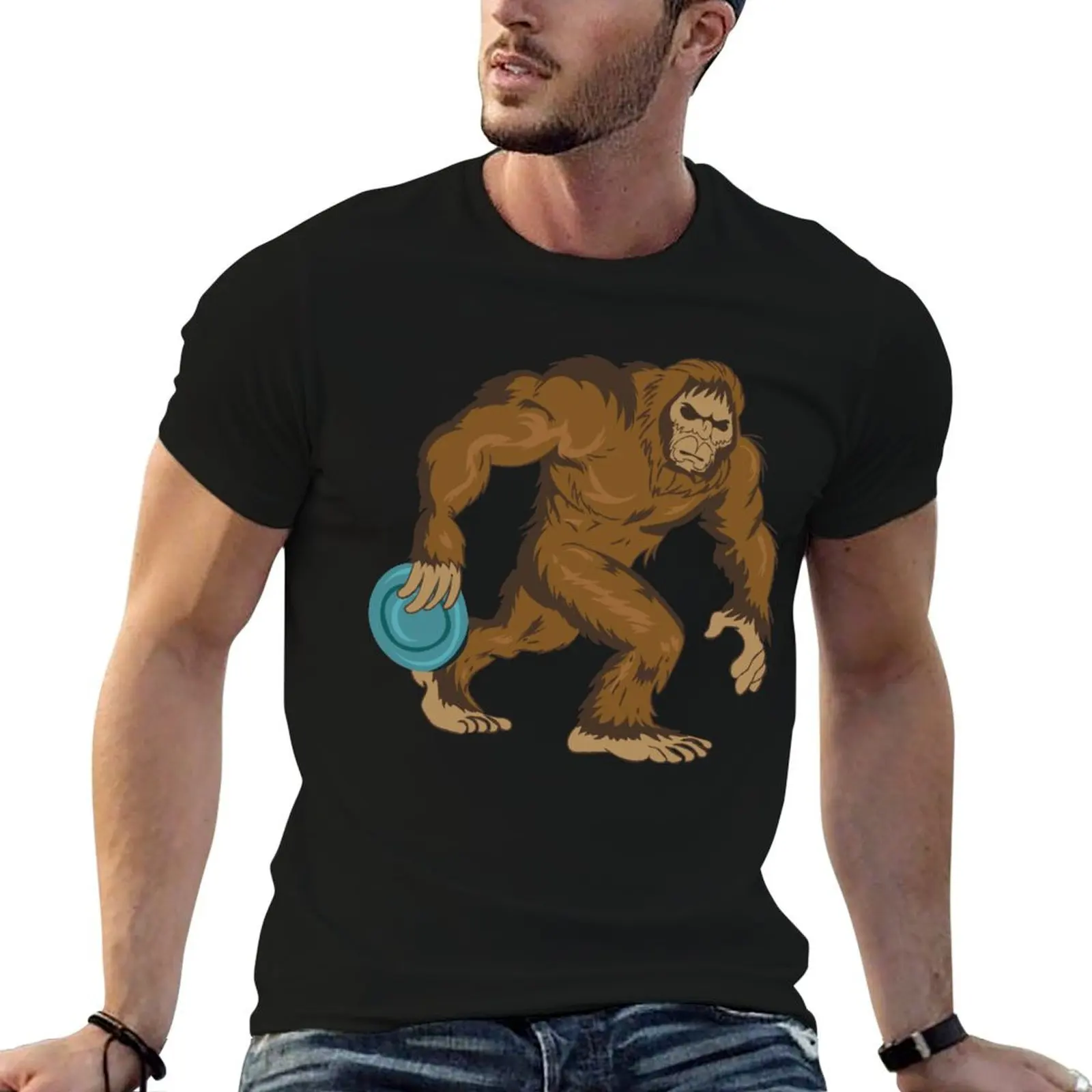 Disc Golf Gifts Bigfoot Disc Golf Men & Women Tee Shirts T-Shirt printed t shirts for man t shirt man designer T-Shirt