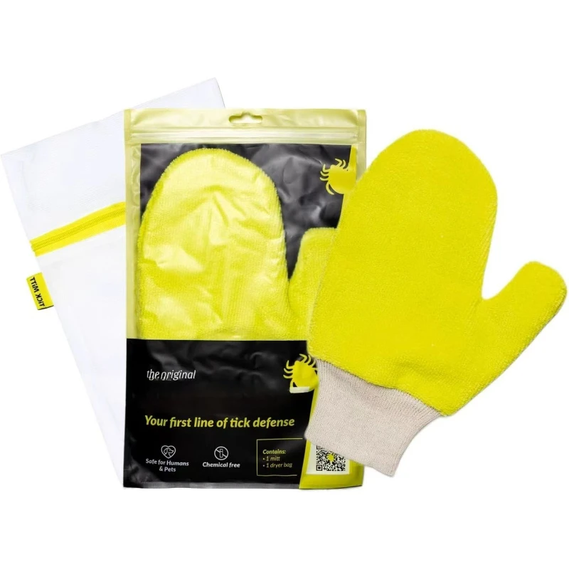 Tick Removal Glove for Humans & Pets  Safely Remove Ticks Effortlessly Chemical-Free, Durable, Portable Tick Management Tool