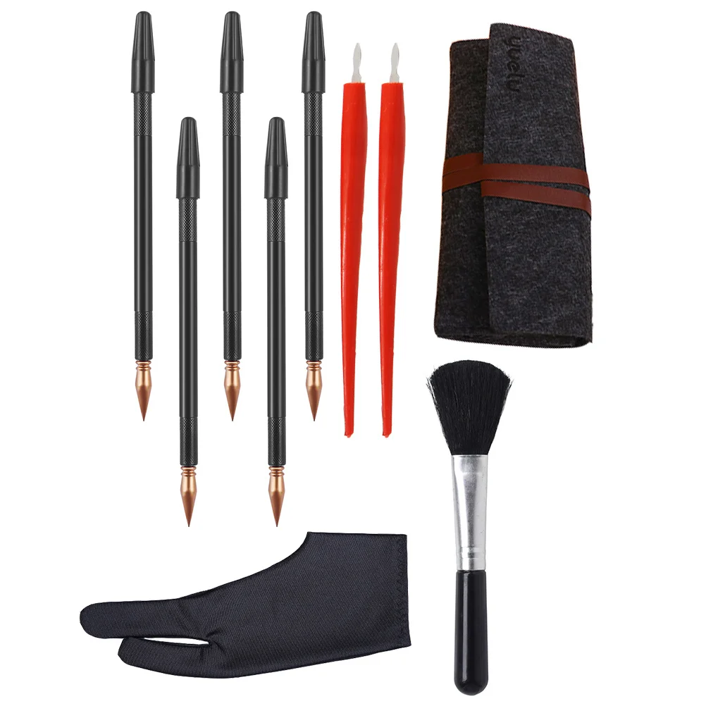 

10Pcs Scratching Drawing Tools Dual Tip Scratch Painting Stylus Paper Art Kit for Kids Adults Creative DIY Painting Crafts