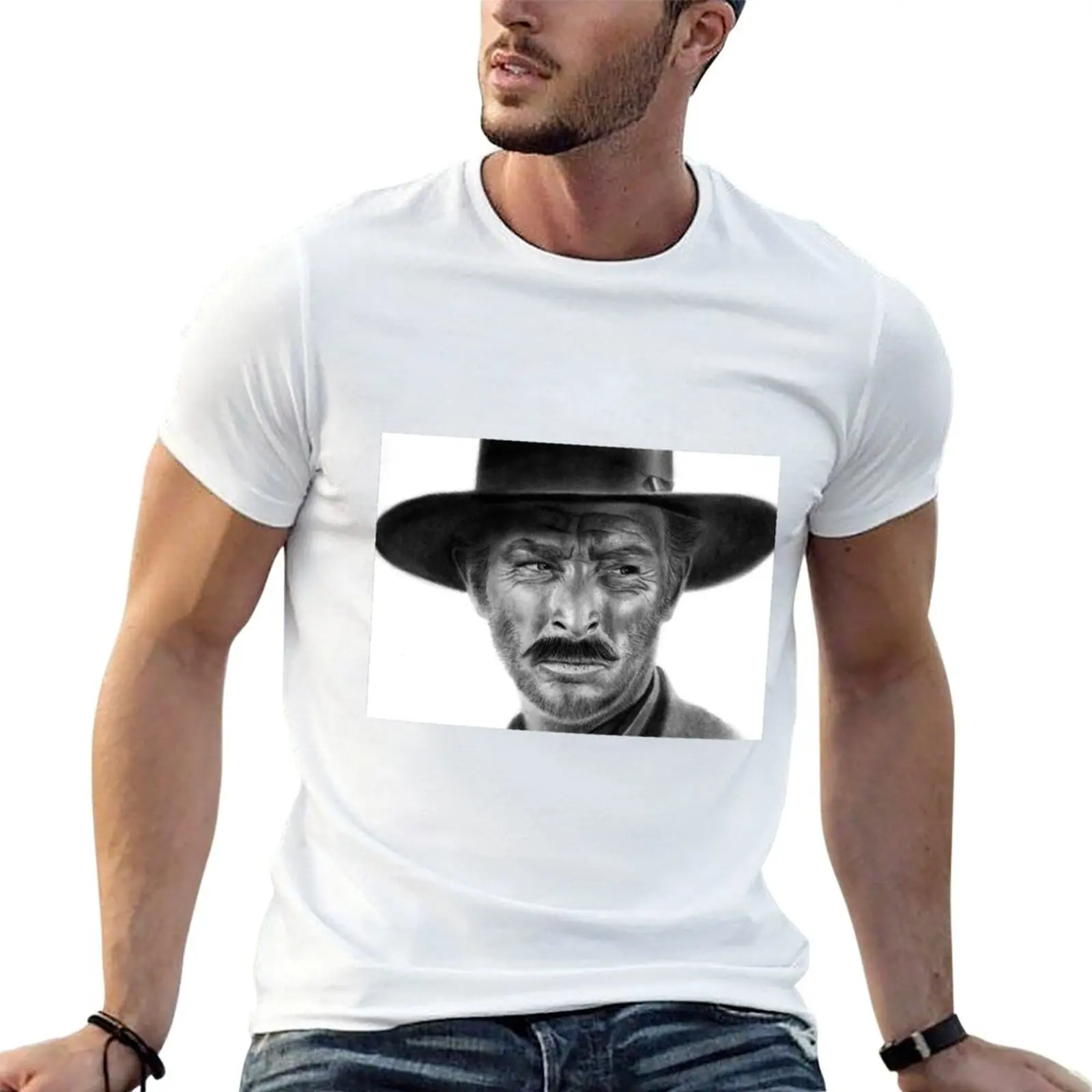 

Lee Van Cleef The Bad The Good, The Bad & Ugly T-Shirt man graphic t shirt cotton t shirt pack T-Shirt